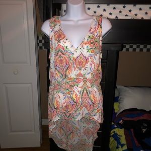 Hi Lo sleeveless blouse. Brand new with tags. M